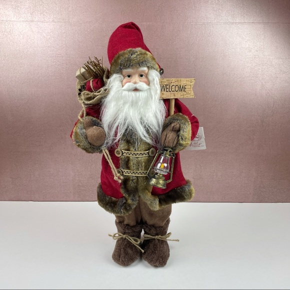 Sleigh Hill Trading Co Santa Figurine Holiday Christmas Decor - Picture 1 of 9